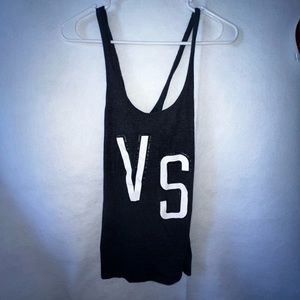 VICTORIA SECRET GREY CROSS TANK